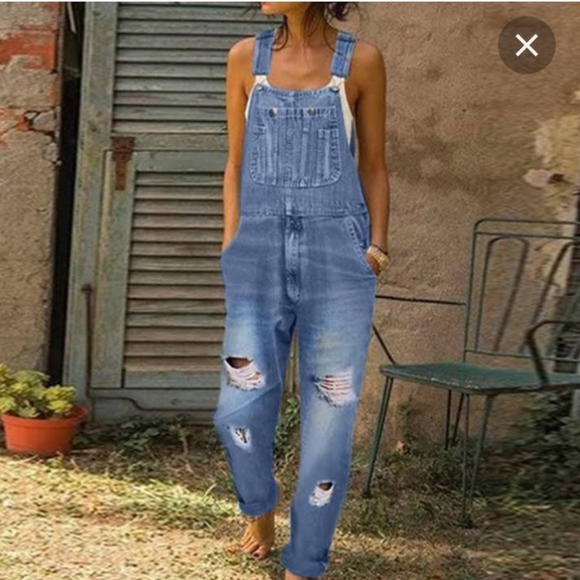 💰3/$30NoBo Denim overalls - Picture 2 of 8